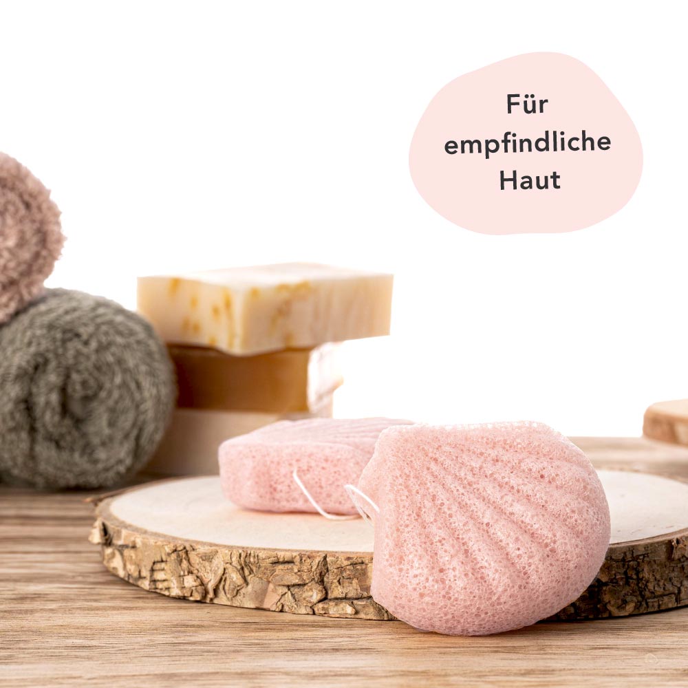 Konjac Sponge - rosa Tonerde