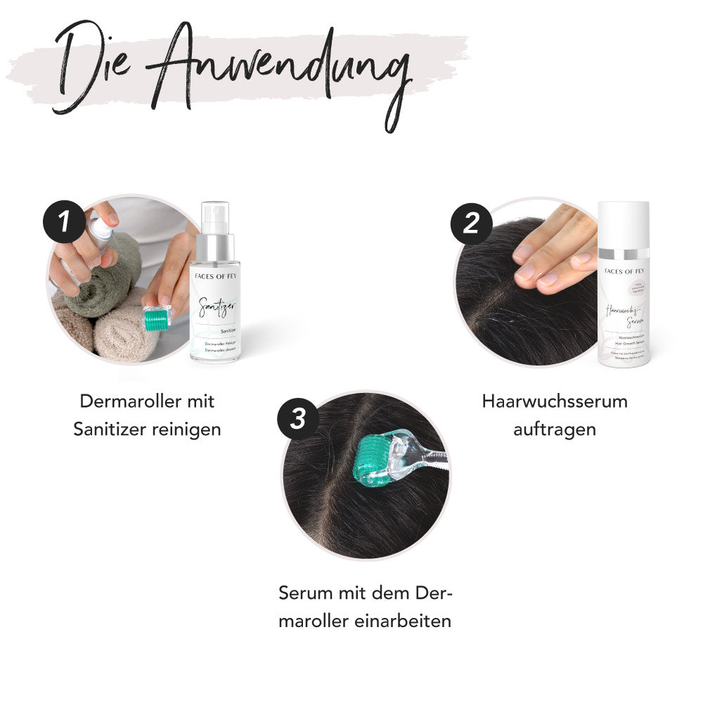 Microneedling Set Haarwachstum