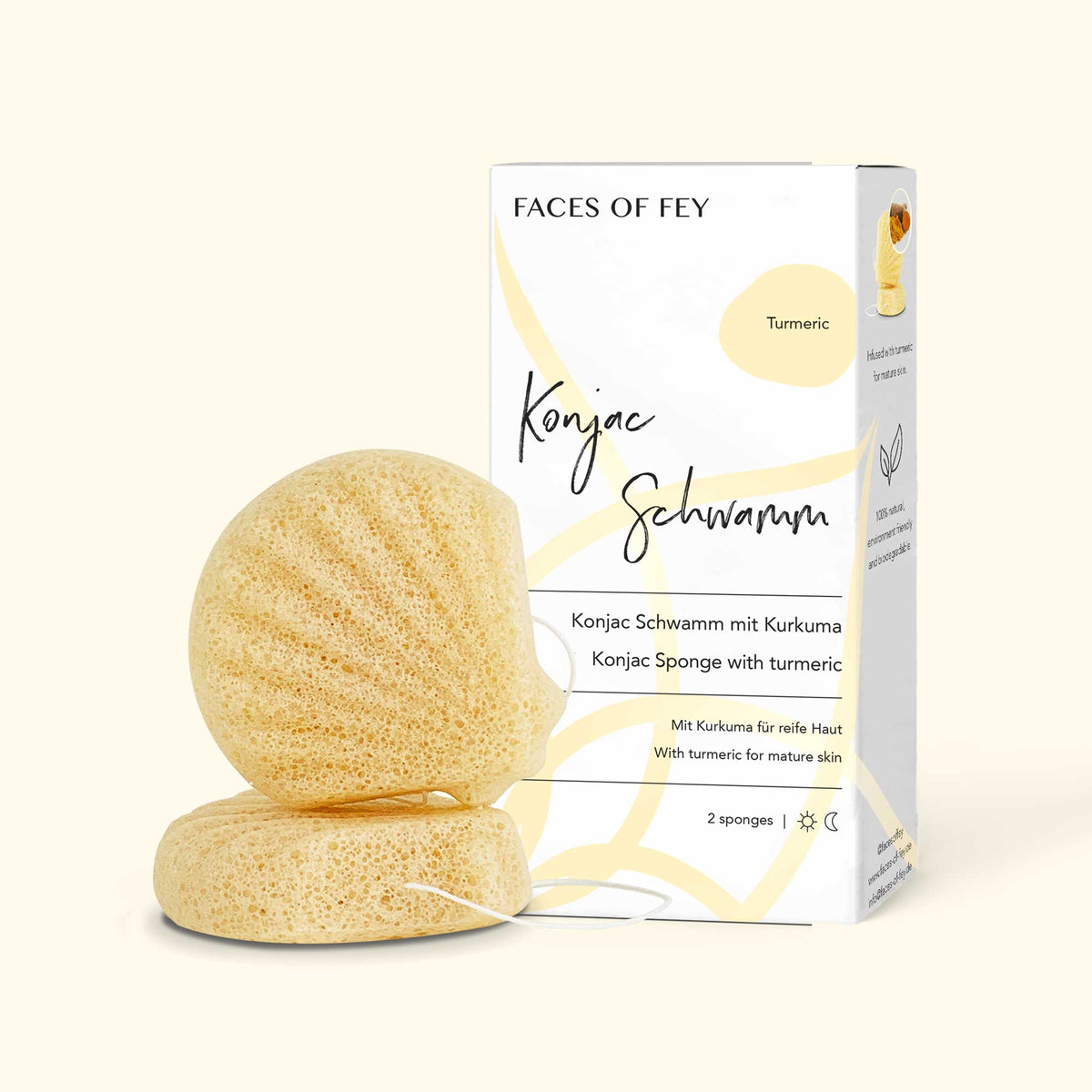 Konjac Sponge - gelber Ingwer