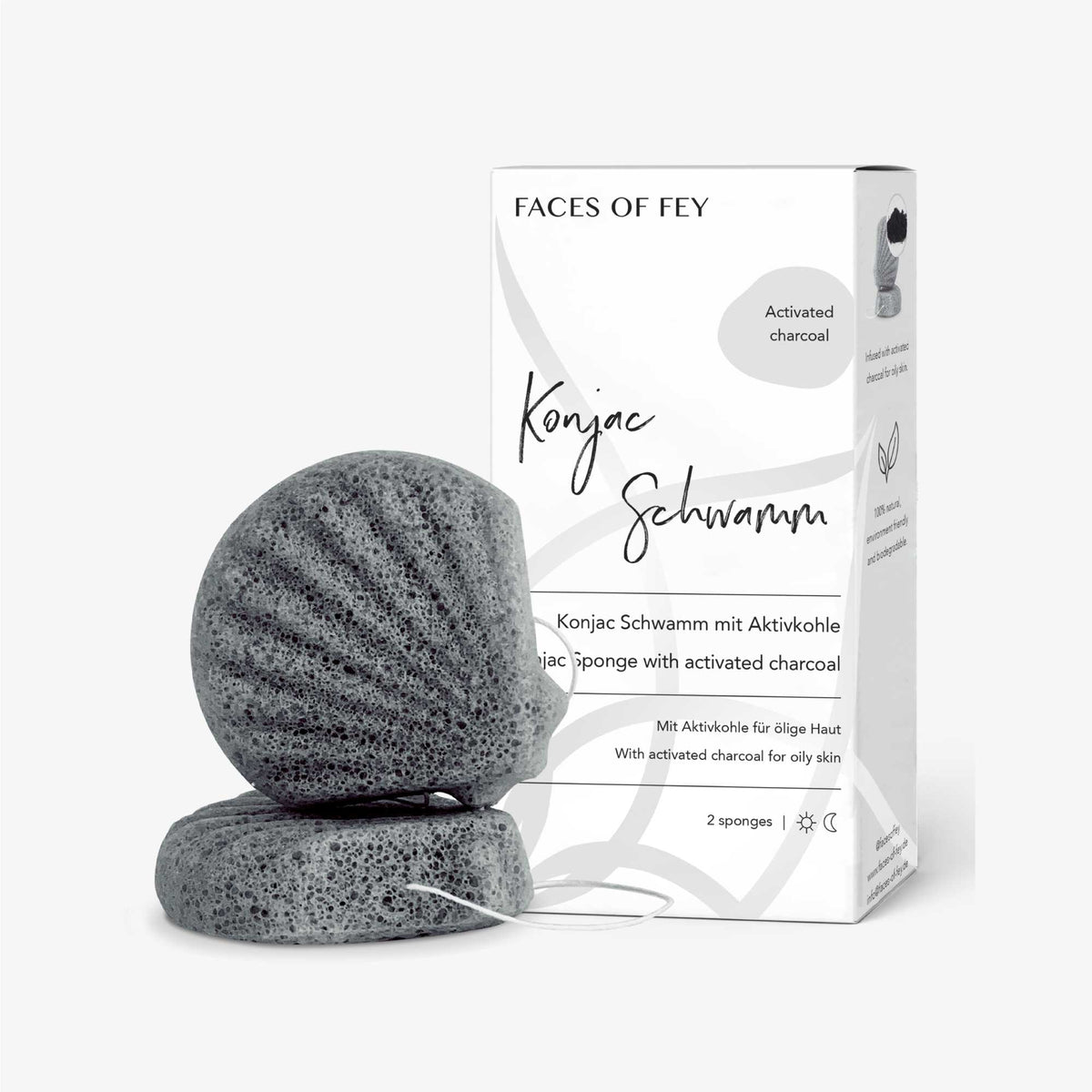 Konjac Sponge - Aktivkohle
