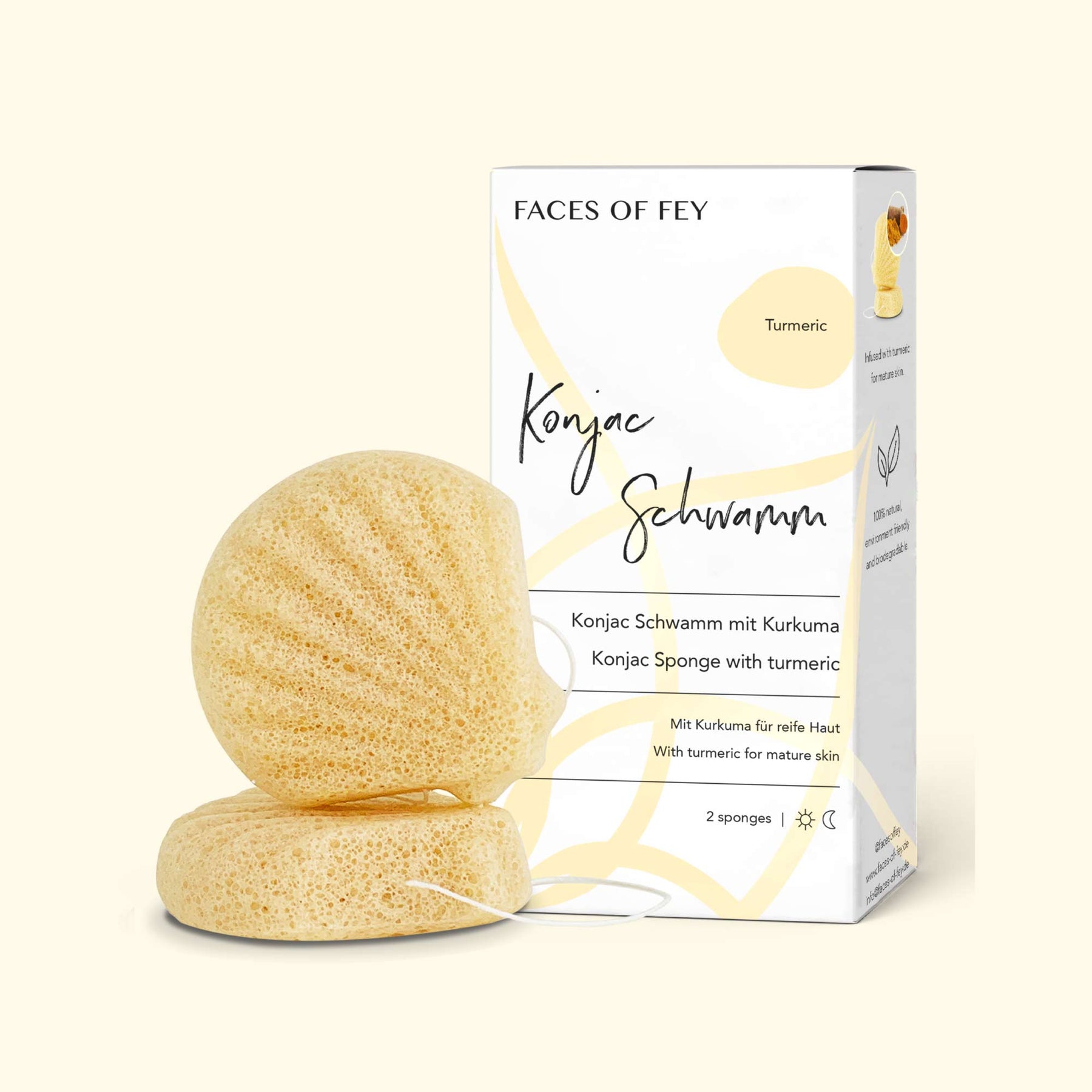 Konjac Sponge - gelber Ingwer