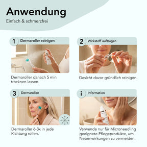 Anwendung Dermaroller