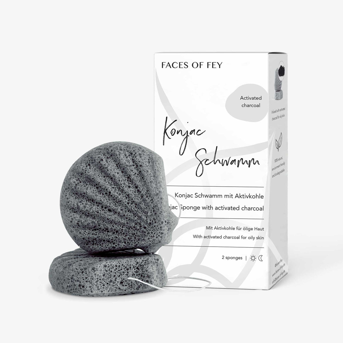 Konjac Sponge - Aktivkohle