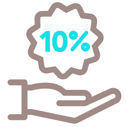 Dauerhaft 10% Rabatt
