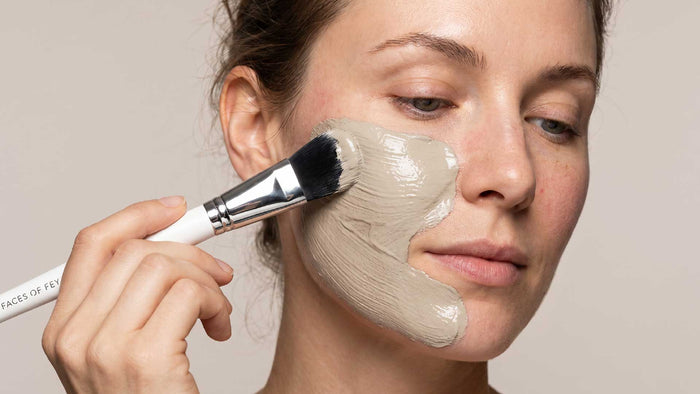 Silbermaske auftragen