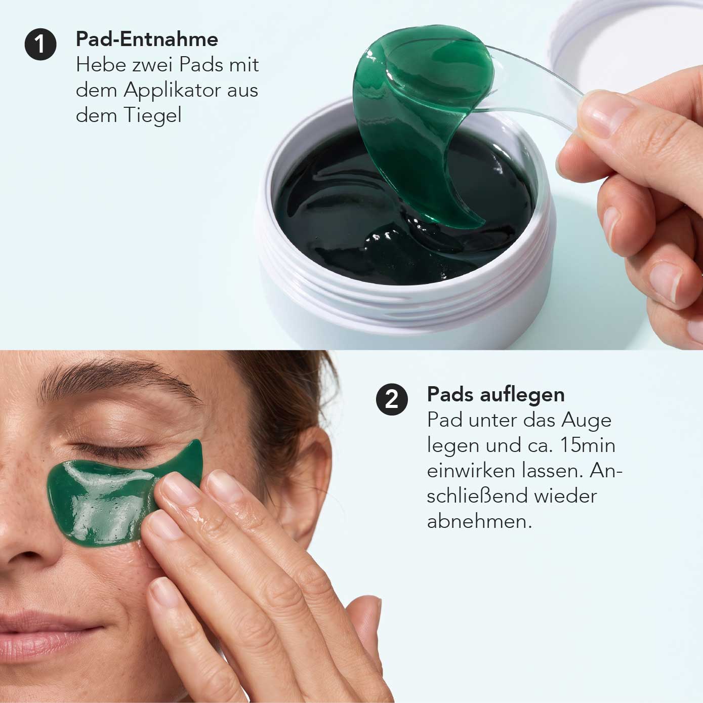 Augenpads mit Aloe Vera 30 x 2 Pads