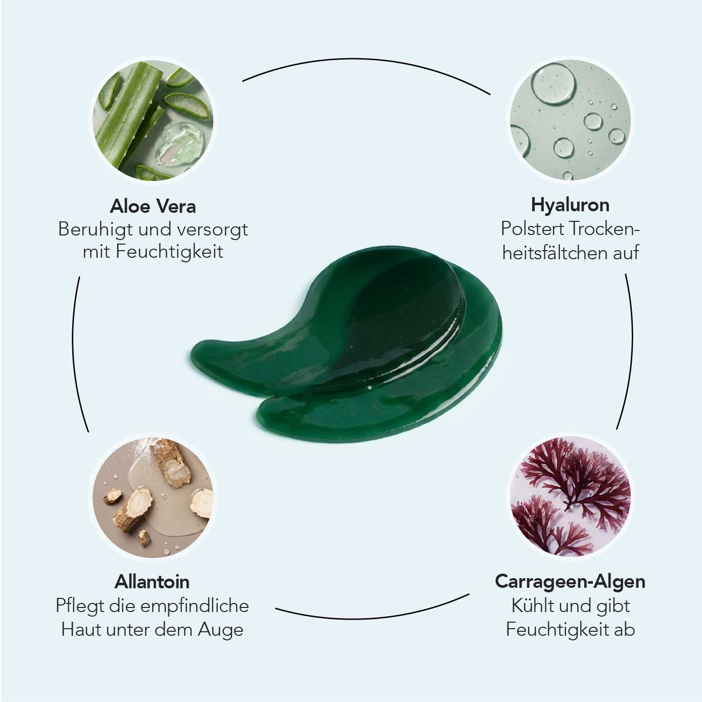 Augenpads mit Aloe Vera 30 x 2 Pads