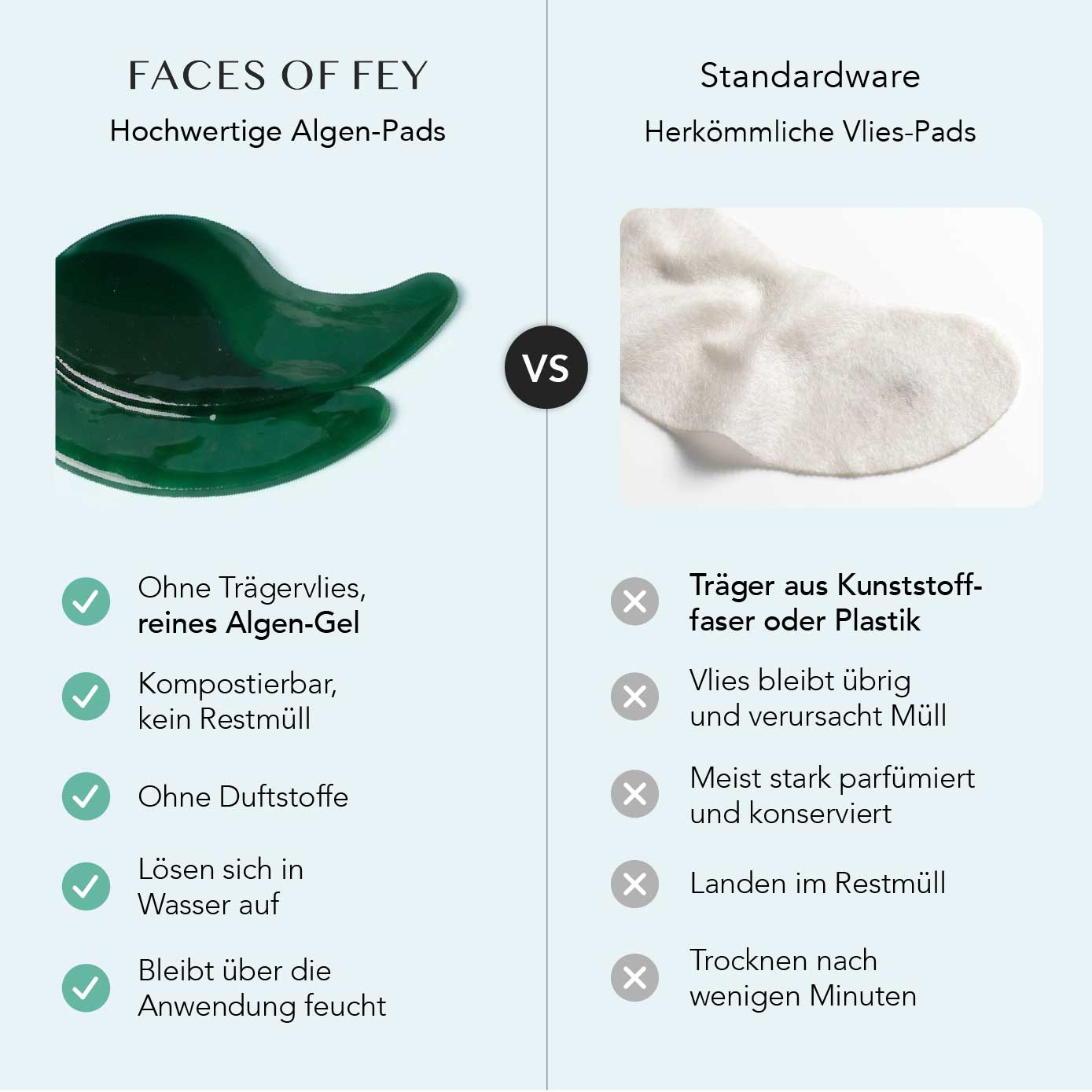 Augenpads mit Aloe Vera 30 x 2 Pads